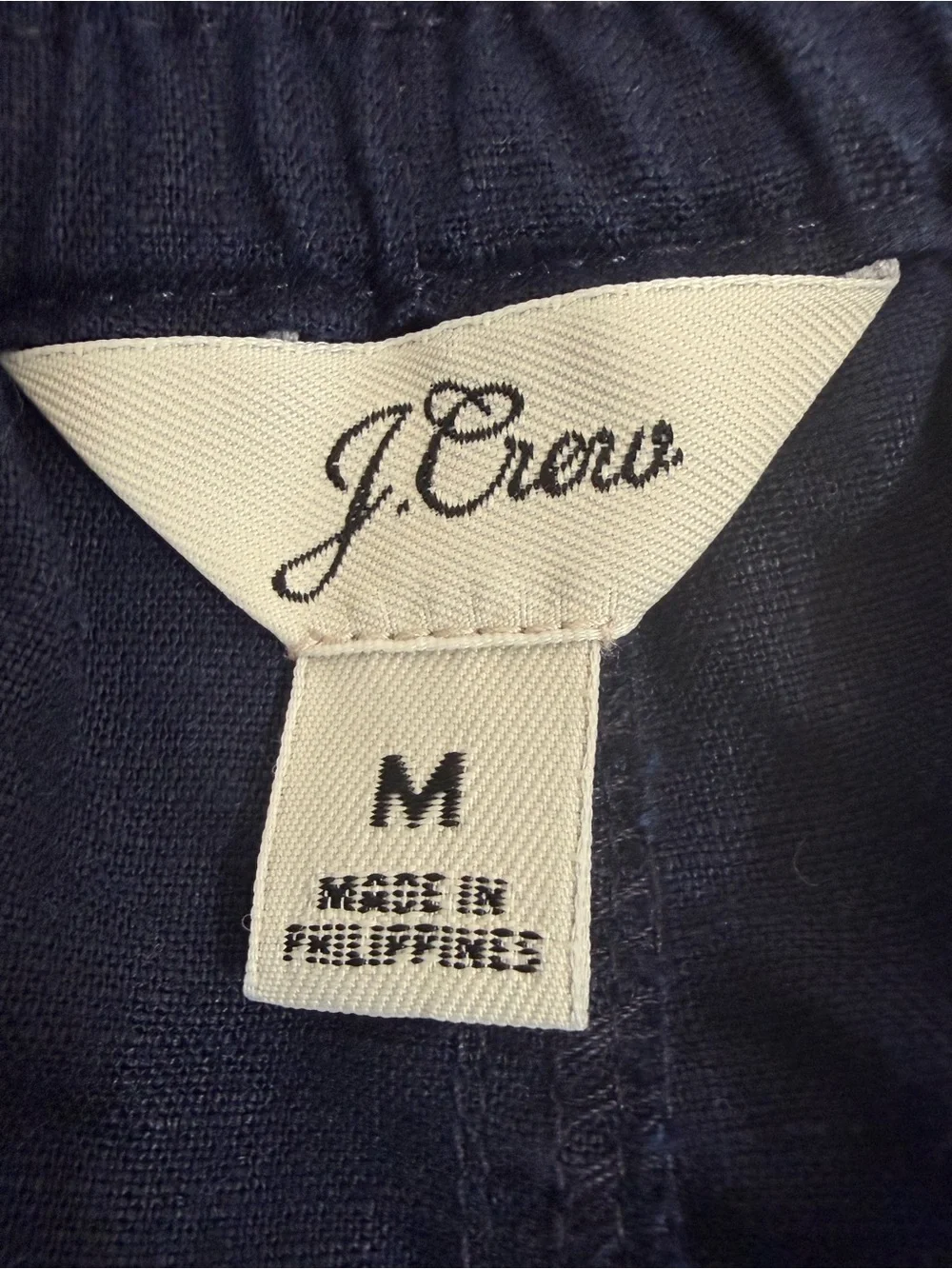 J. Crew Women's Linen Blend Seaside Short Navy Size Medium